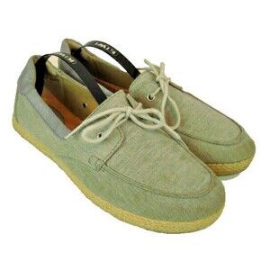Womens Born B*O*C Blue Canvas Espadrille Style Slip on Boat Shoes sz 8.5M